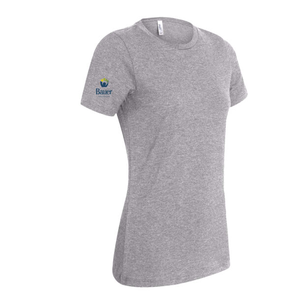 Bauer Family Resources Printed - Women’s Relaxed Fit Heather CVC Tee Thumbnail