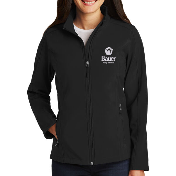 Bauer Family Resources Embroidered - Ladies Core Soft Shell Jacket Thumbnail
