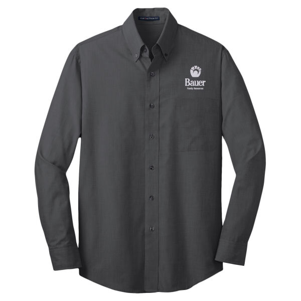 Bauer Family Resources Embroidered - Crosshatch Easy Care Shirt Thumbnail
