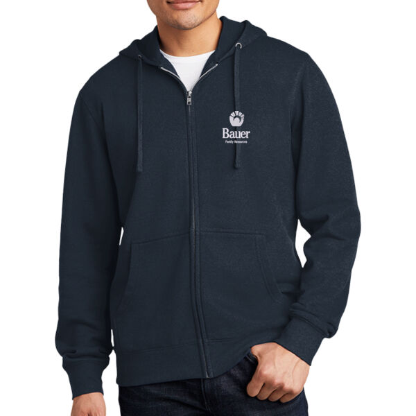 Bauer Family Resources Embroidered - Fleece Full Zip Hoodie Thumbnail