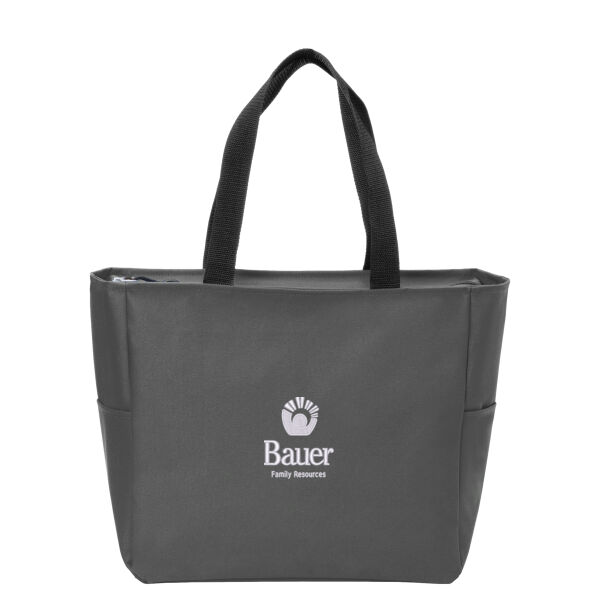 Bauer Family Resources Embroidered - Essential Zip Tote Thumbnail